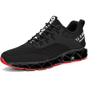 👑Men's Sneakers Black Breathable Running Blade Casual Athletic Walking Shoes